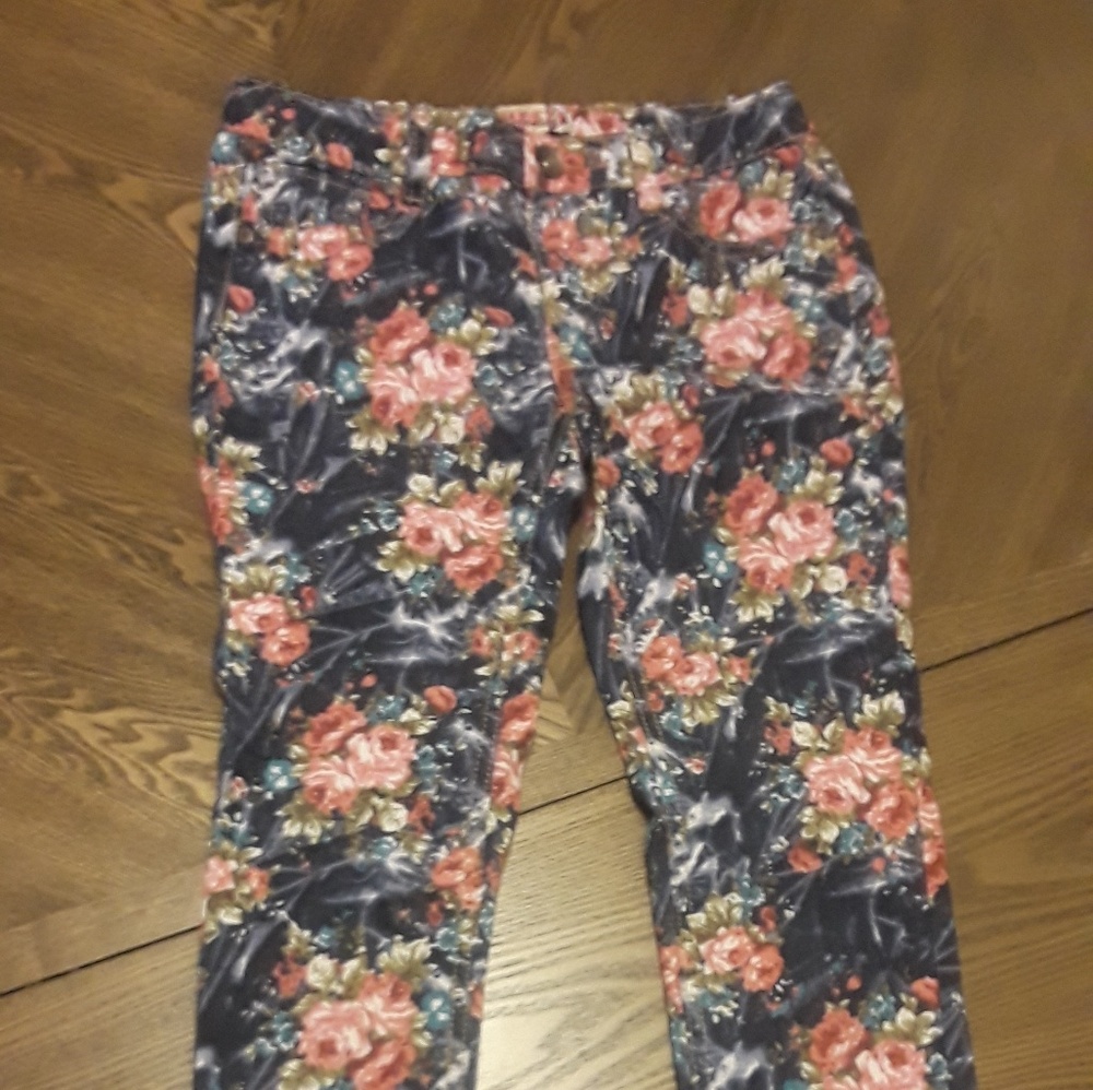 Flower pattern kids Jean's Size 12 by Squeeze
